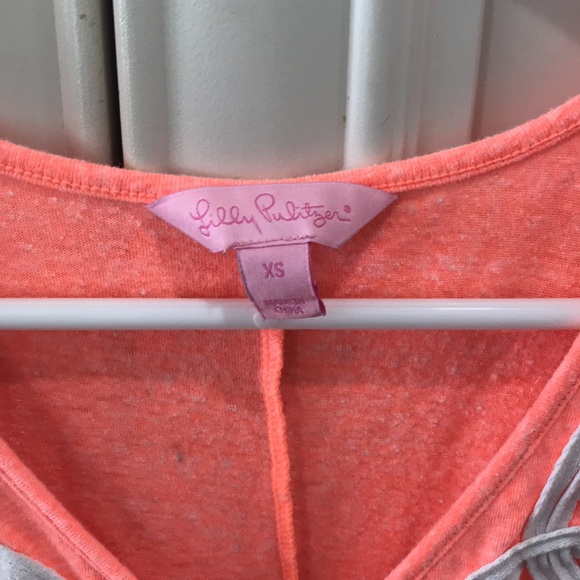 Lily Pulitzer coral coverup, Size - XS. - Picture 2 of 4